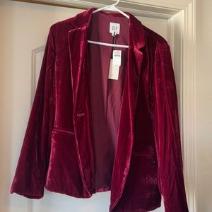 Gap velvet blazer.